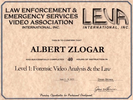 Level 1: Forensic Video Analysis and the Law