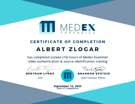 MedEx Forensics Video Authentication